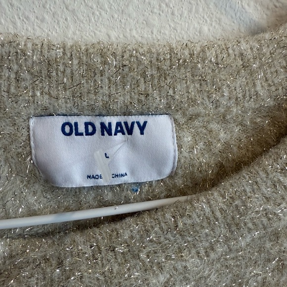 Old Navy Soft Cream Crew Neck Sweater - Picture 5 of 6